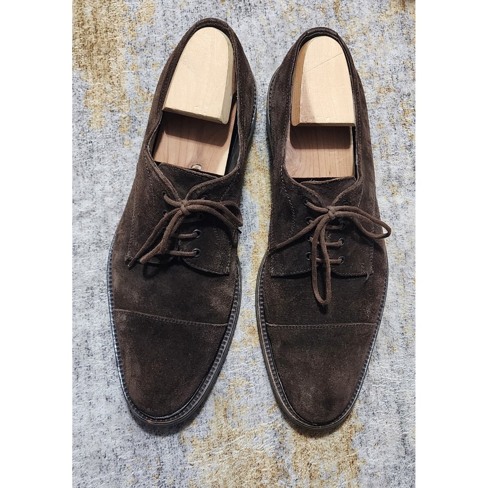 Johnston & Murphy Men's Brown Cap Toe Oxfords Dress Shoes Size 11 24-1112